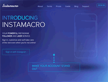 Tablet Screenshot of instamacro.com